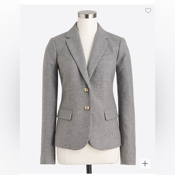J. Crew Factory Jackets & Blazers - J.CREW Mercantile Wool Schoolboy Blazer size 14 Gray